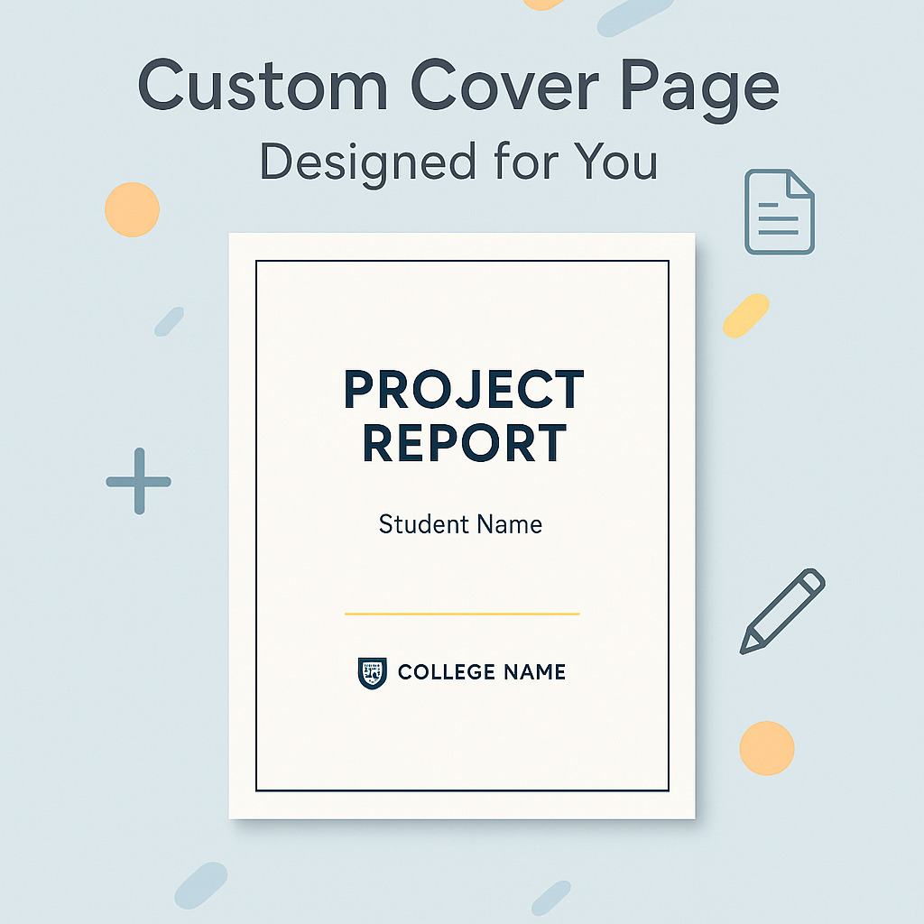 Custom Cover Page Design