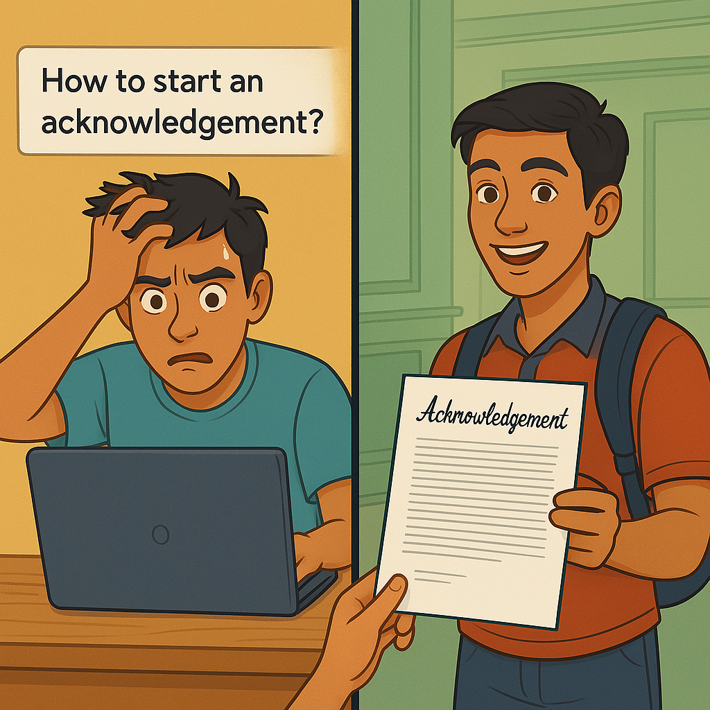 Acknowledgement Bana Do Bhaiya!