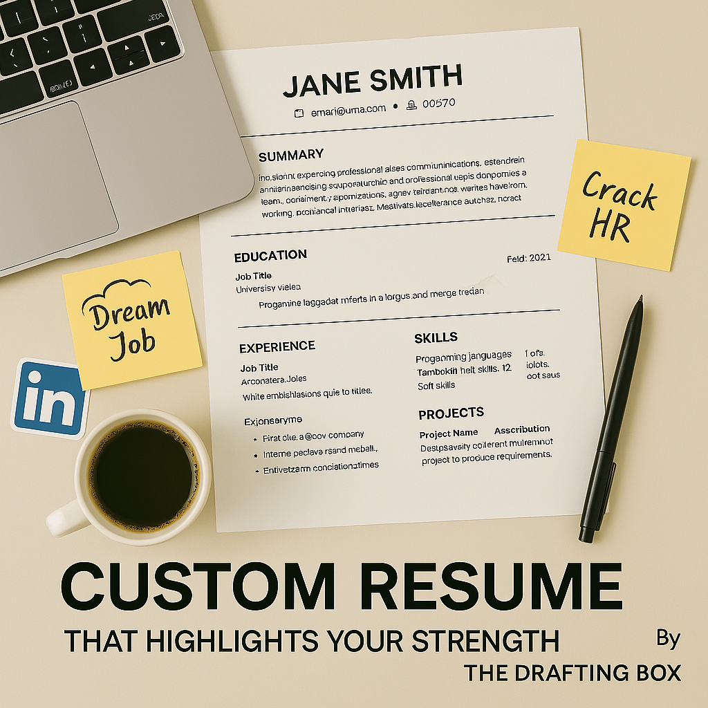 Custom Resume: Resumes that highlight your strength.
